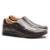 Sapato Social Masculino Couro Calce Fácil Casual Conforto - Marrom Escuro
