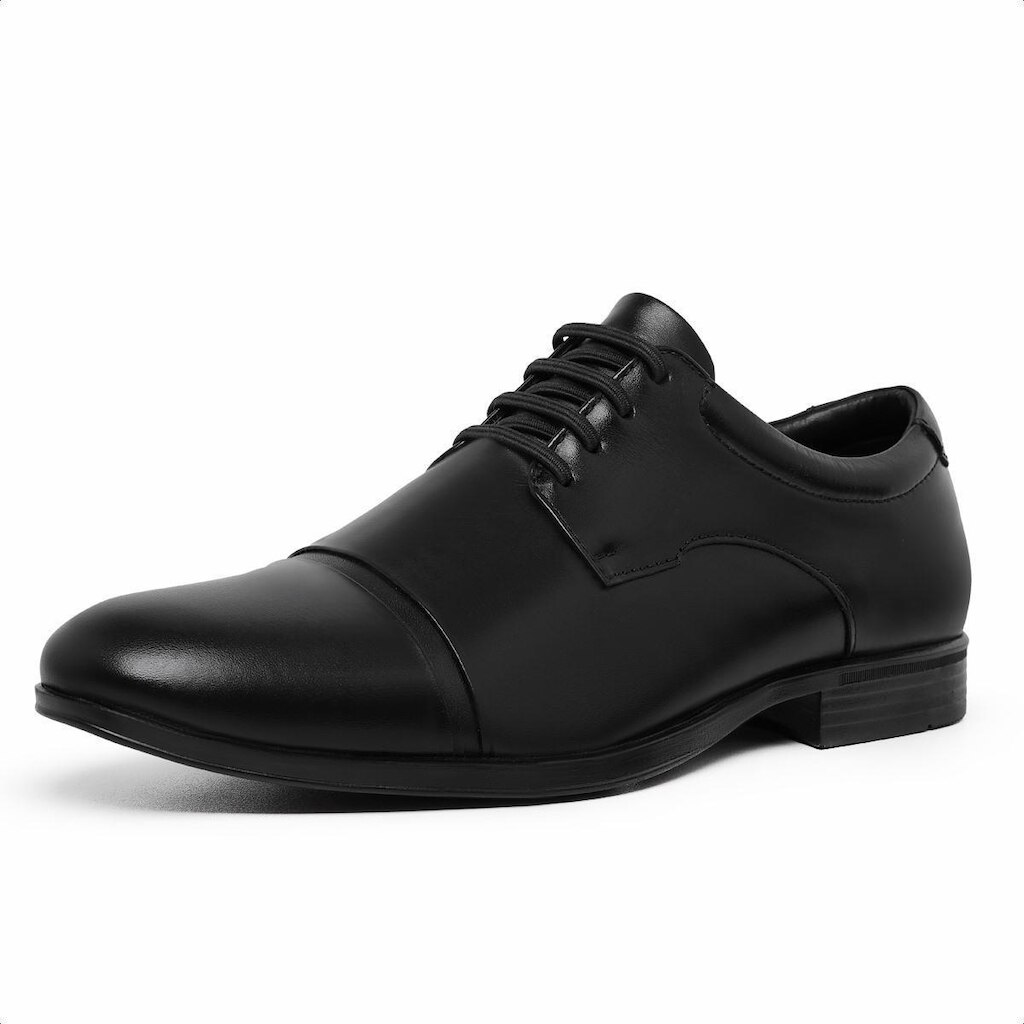 Sapato Social Masculino Couro Confortável Resistente Cadarço