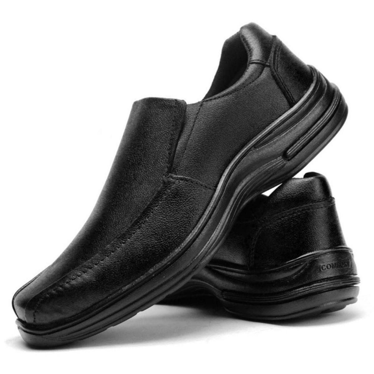 Sapato Social Masculino de Couro Legitimo Ortopedico Confort Menor preço em Sapato Social Masculino de Couro Legitimo Ortopedico Confort