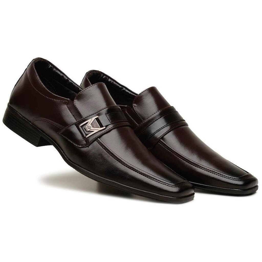 Sapato Social Masculino Elástico Metal Leve Macio Conforto