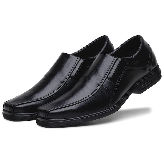 Sapato Social Masculino Elegante Palmilha Espumada Solado Borracha Para Medico Advogado Macio