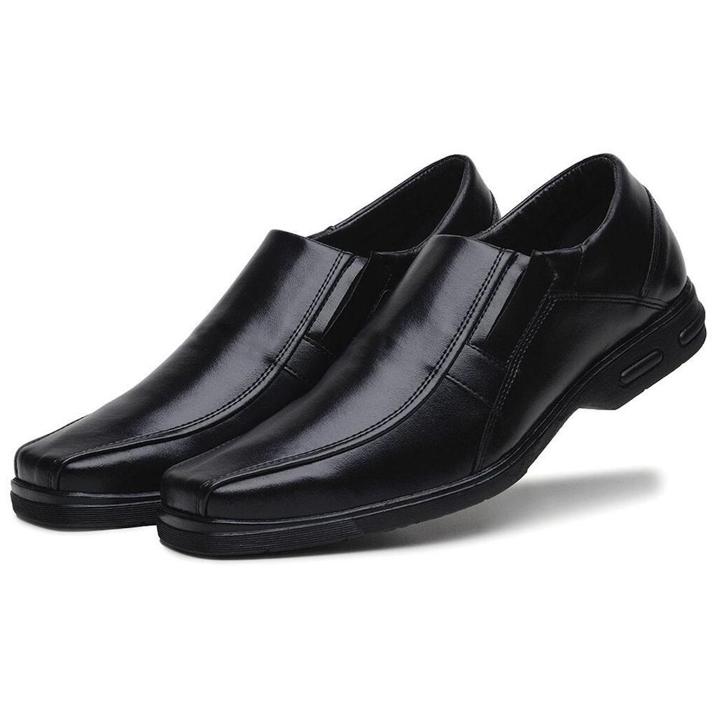 Sapato Social Masculino Elegante Palmilha Espumada Solado Borracha Para Medico Advogado Macio