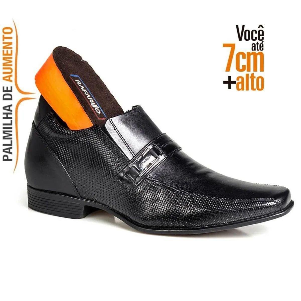 sapato social rafarillo 7 cm mais alto