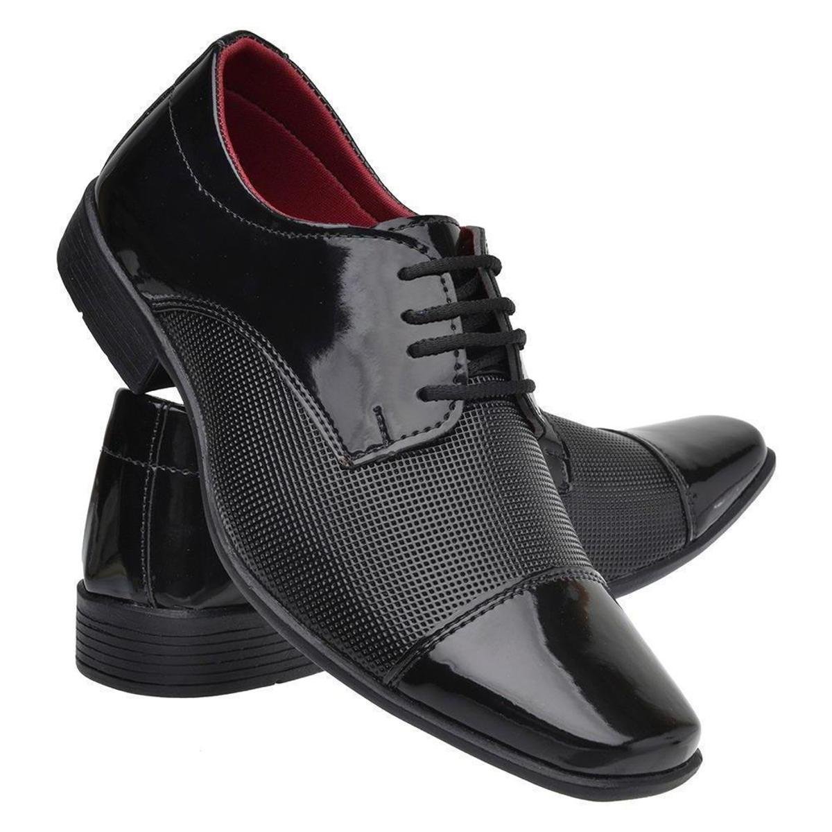 Sapato Social Masculino Leve Macio Dia a Dia Moderno - Preto | Zattini