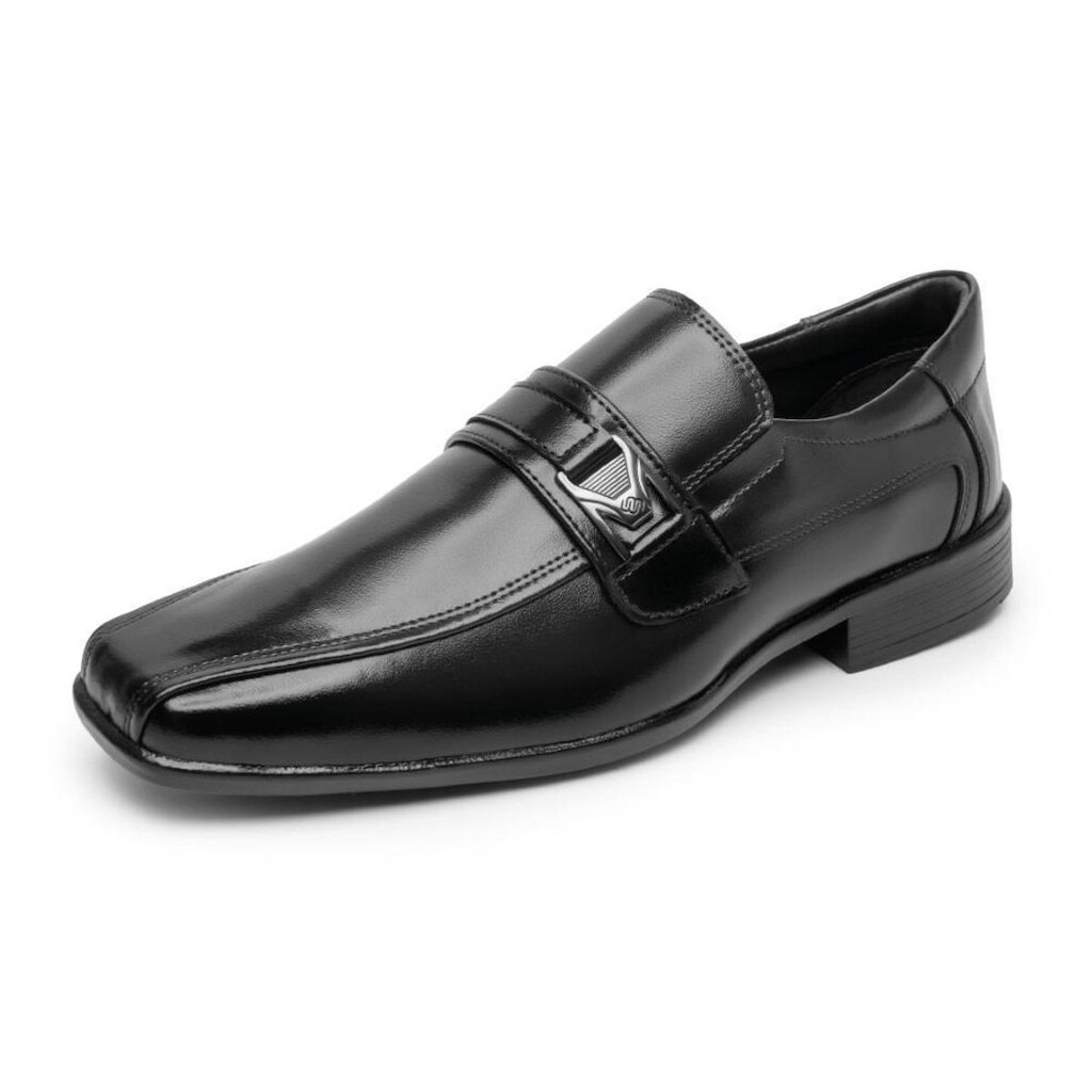 Sapato Social Masculino Linha Sport Fino Confortavel Elegante Macio Elastico com Metal