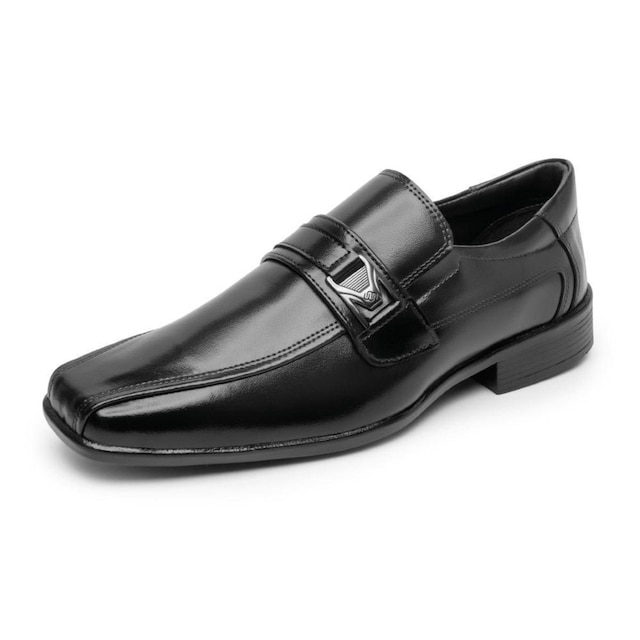 Sapato Social Masculino Linha Sport Fino Confortavel Elegante Macio Elastico com Metal