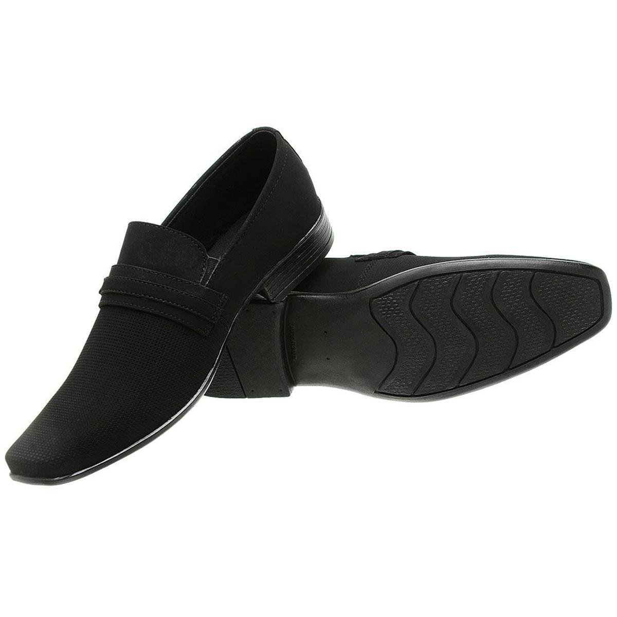 Sapato Social Masculino Material Vegano Super Leve Cor - Preto | Zattini