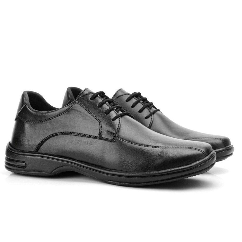 Sapato social masculino ortopedico casual passeio confortavel