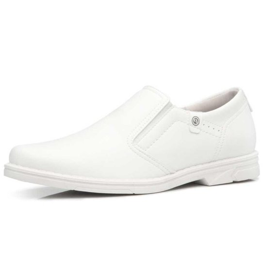 Sapato Social Masculino PGD Microfibra Branco Pegada 175104-23