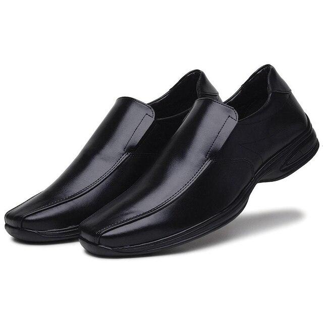 Sapato Social Masculino Sistema Anti Shock Forro Espumado Fechamento Elastico Calce Facil Moderno