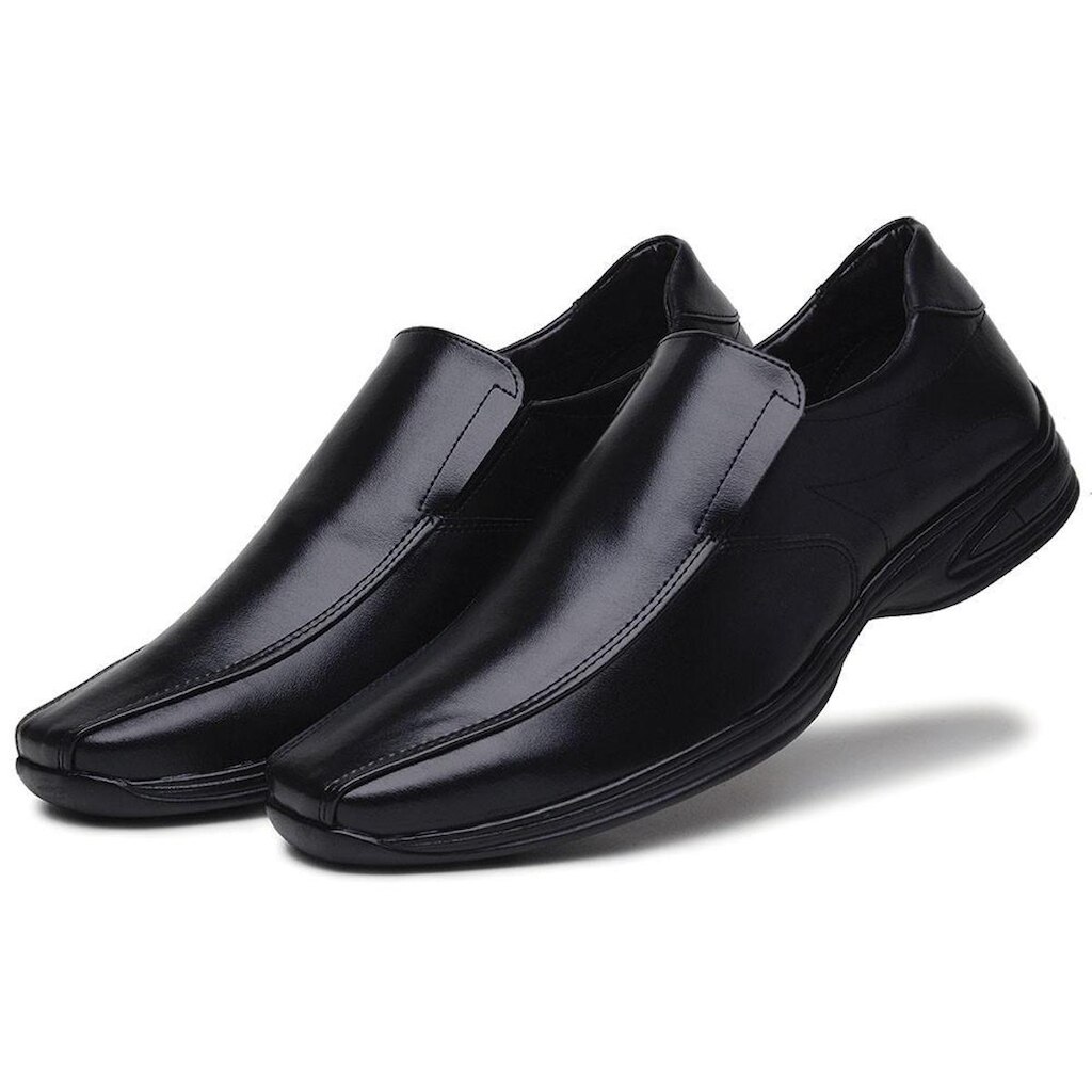 Sapato Social Masculino Sistema Anti Shock Forro Espumado Fechamento Elastico Calce Facil Moderno
