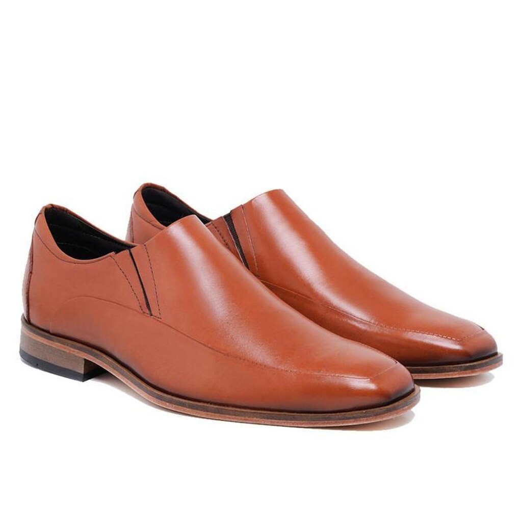 Sapato Social Mocassim Loafer Sola Em Couro Costurada 016