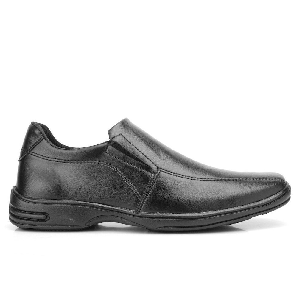 Sapato Social Mocassim Masculino Leve Conforto Preto