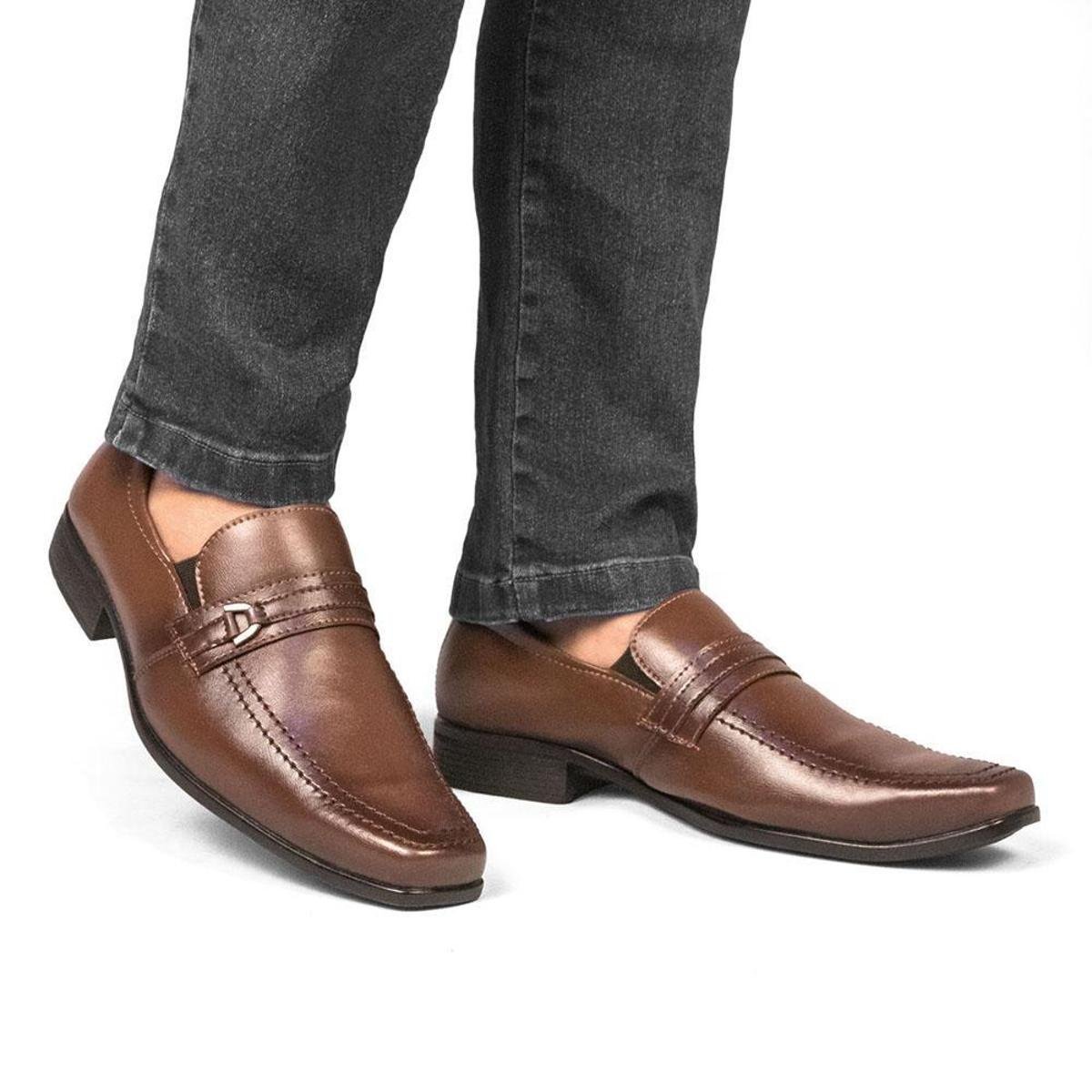 Sapato Social Mocassim Masculino Moderno em Couro com Elástico Sanlorenzo 1103 Menor preço em Sapato Social Mocassim Masculino Moderno em Couro com Elástico Sanlorenzo 1103