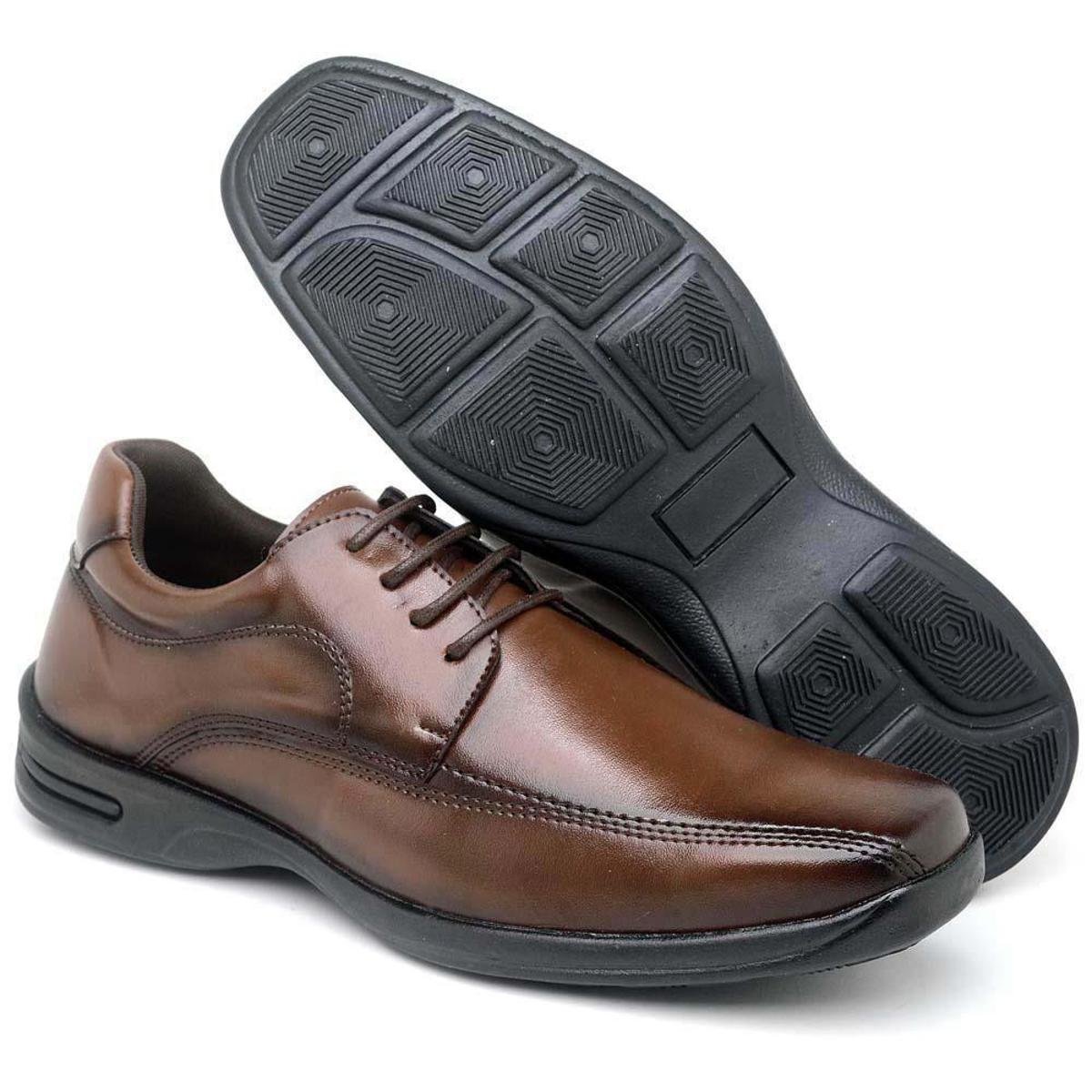 Sapato Social Msculino Com Cadarço Linha Conforto ConffortTop Menor preço em Sapato Social Msculino Com Cadarço Linha Conforto ConffortTop