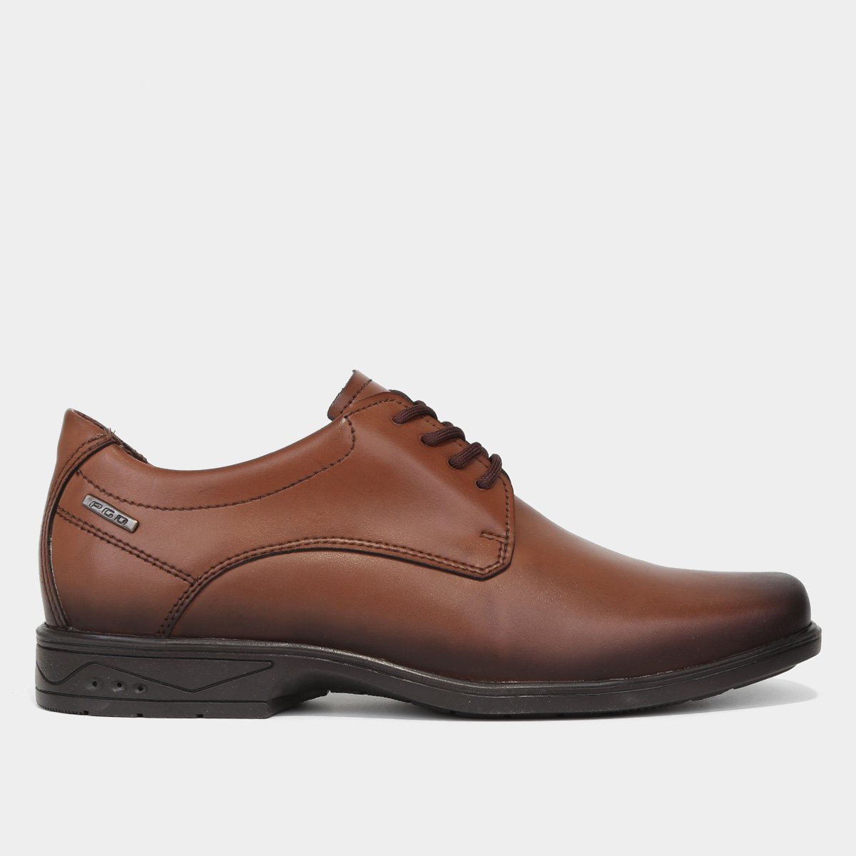 Sapato Social Pegada Microfibra Masculino - Marrom Menor preço em Sapato Social Pegada Microfibra Masculino - Marrom