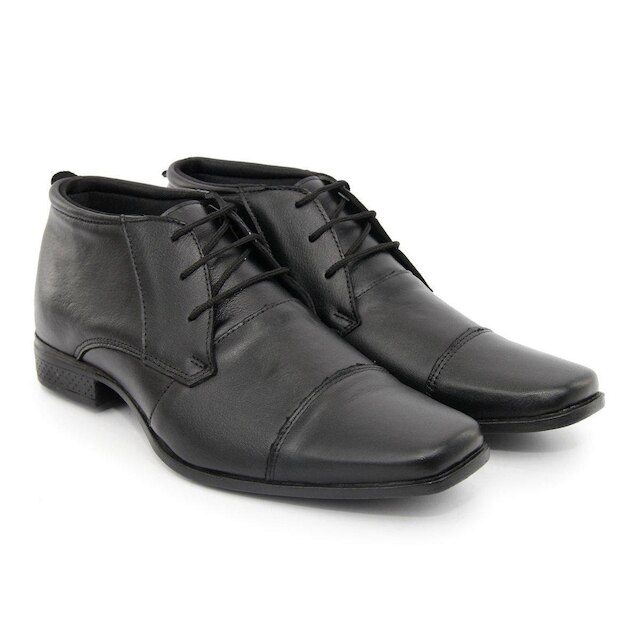 Sapato Social Sandalo Cano Alto Duomo Black