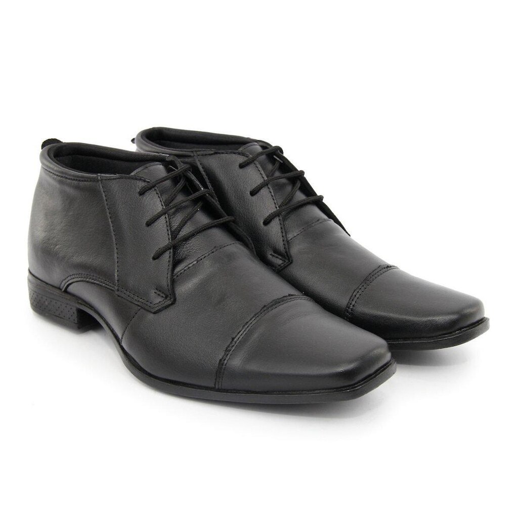 Sapato Social Sandalo Cano Alto Duomo Black