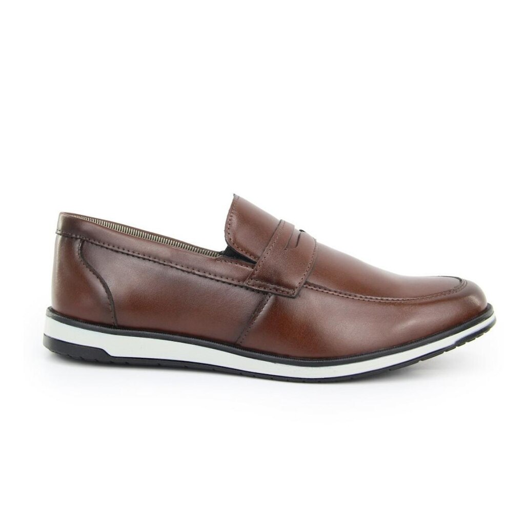 Sapato Social Sola Branca Elástico Footwear Confortavel Cafe