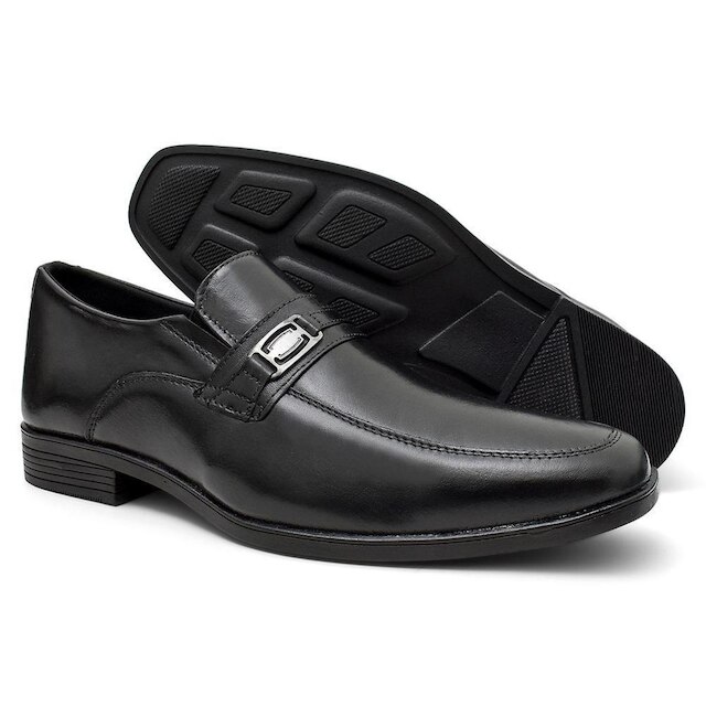 Sapato Social Sport Fino Masculino Couro 803