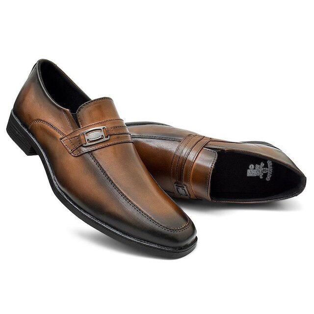 Sapato Social Sport Fino Masculino Couro 803