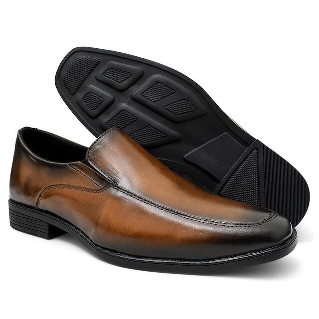 Sapato Social Sport Fino Masculino Couro 804
