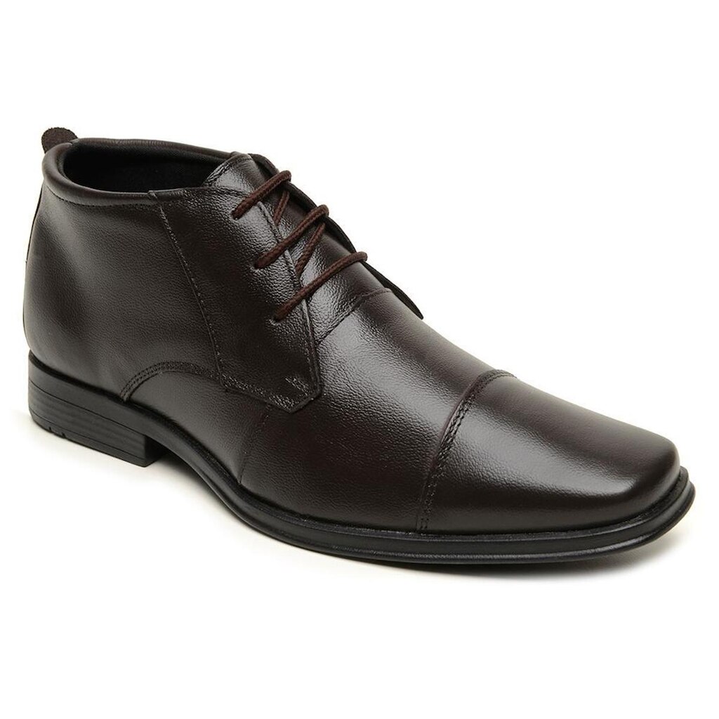 Sapato Social Sport Fino Masculino Couro Preto Confort Leve