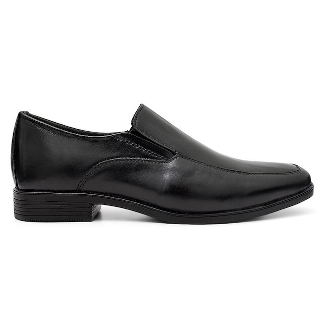 Sapato Social Sport Fino Masculino Couro Preto Conforto Calce Facil
