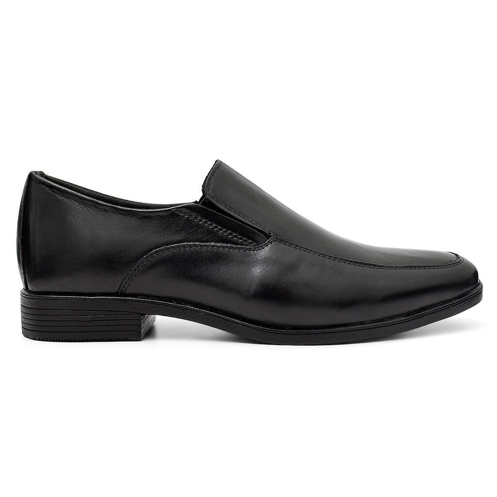 Sapato Social Sport Fino Masculino Couro Preto Conforto Calce Facil