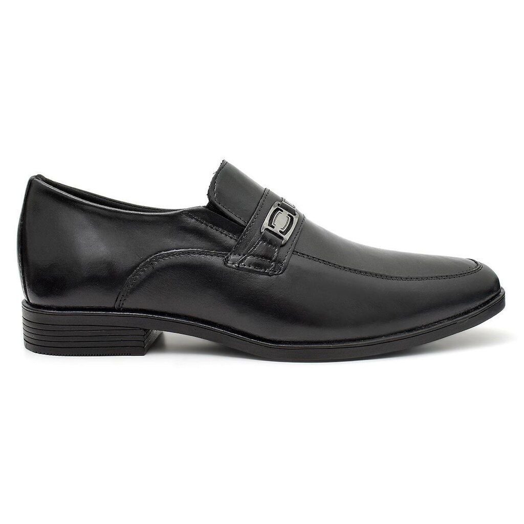Sapato Social Sport Fino Masculino Couro Preto Conforto
