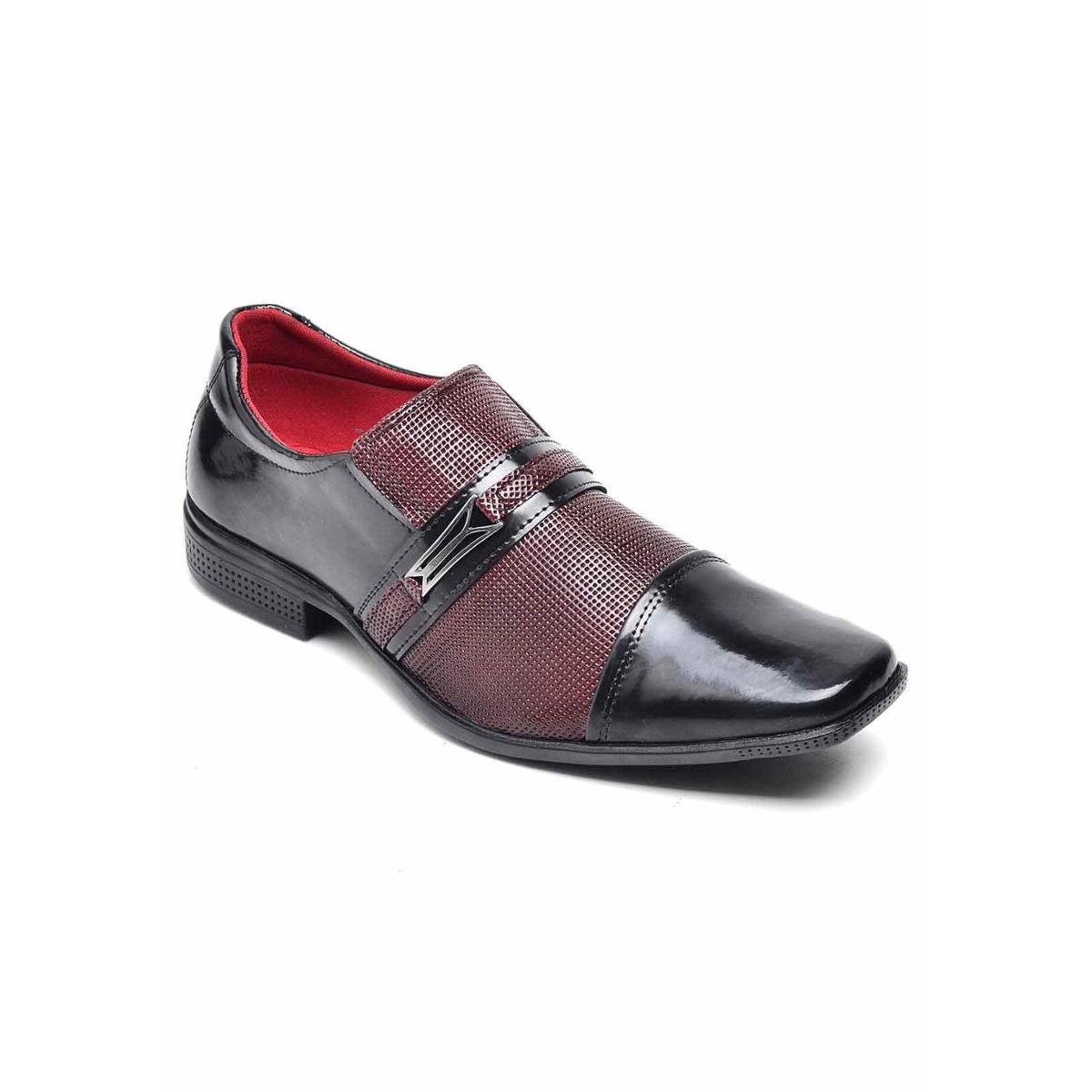Sapato Social Top Flex Sem Cadarço Masculino - Vinho Menor preço em Sapato Social Top Flex Sem Cadarço Masculino - Vinho