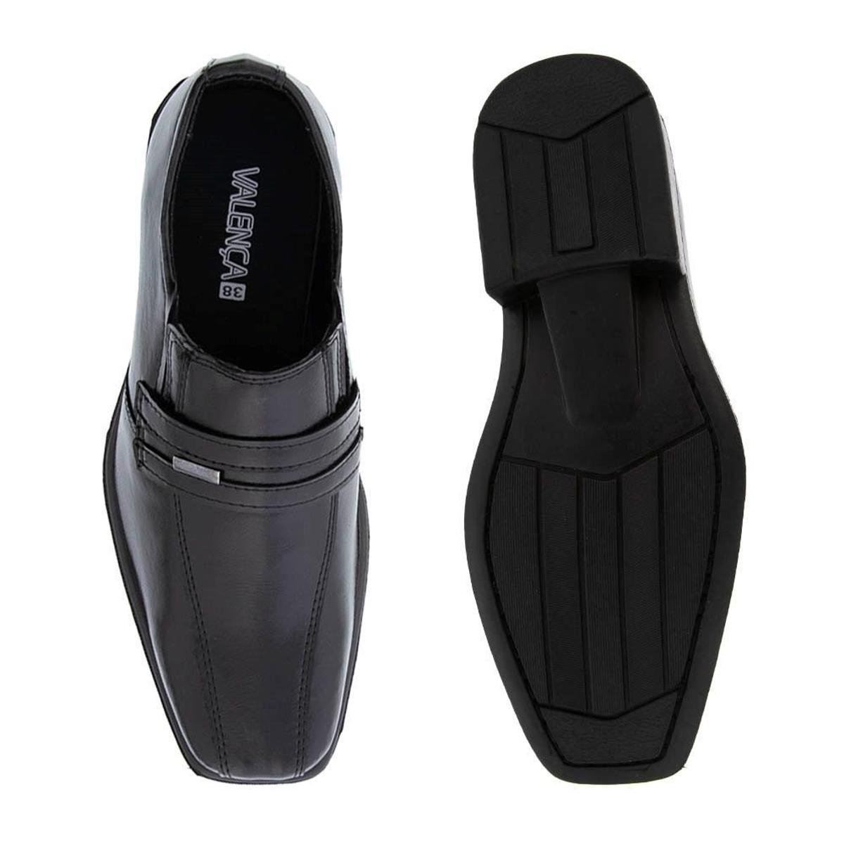 Sapato Social Valença Recortes Preto - 45 - Preto | Zattini