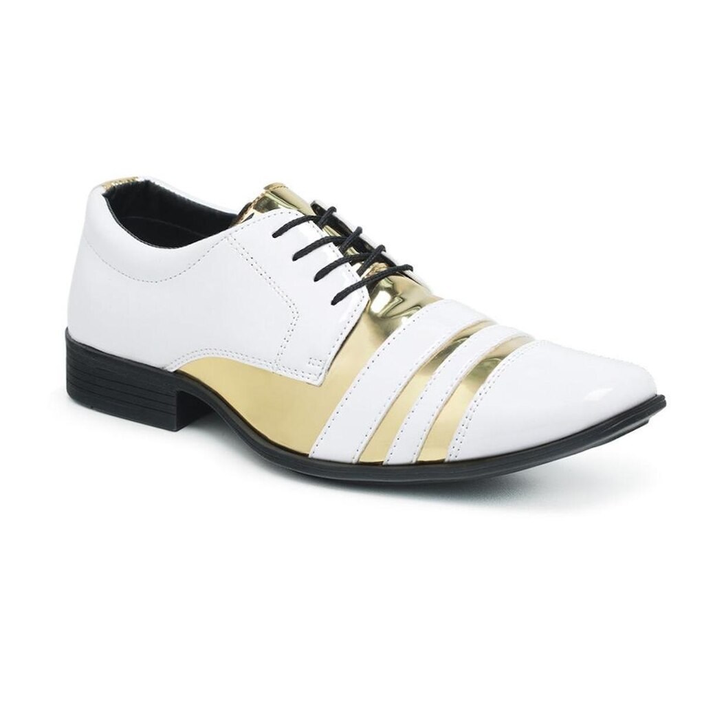 Sapato Social Verniz Oxford Cadarco Masculino Elegante 840