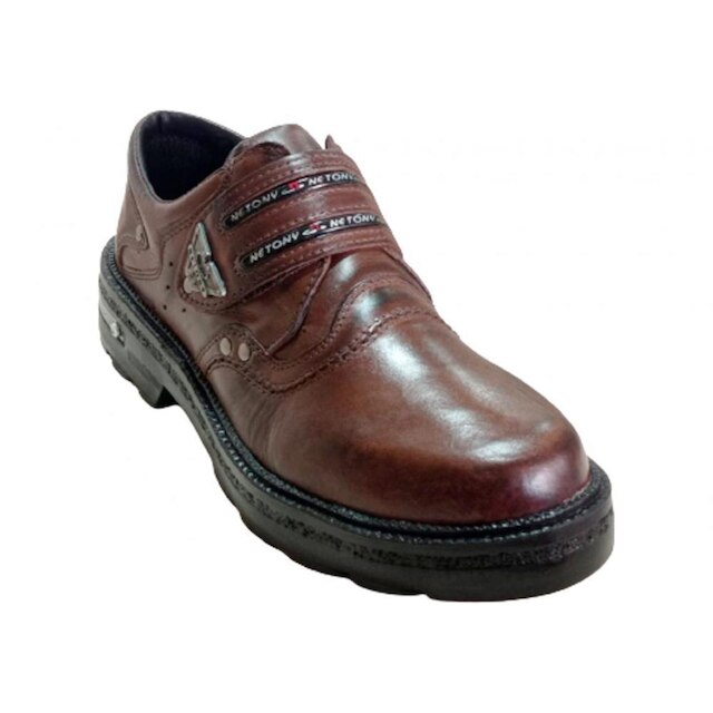 Sapato Soviet em Couro com Fecho Aderente Palmilha de Gel Conforto e Estilo Unidos em Cada Caminhada