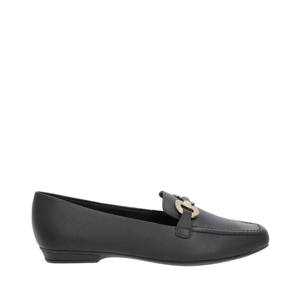 Sapato Usaflex Loafer Preto Couro Bridão