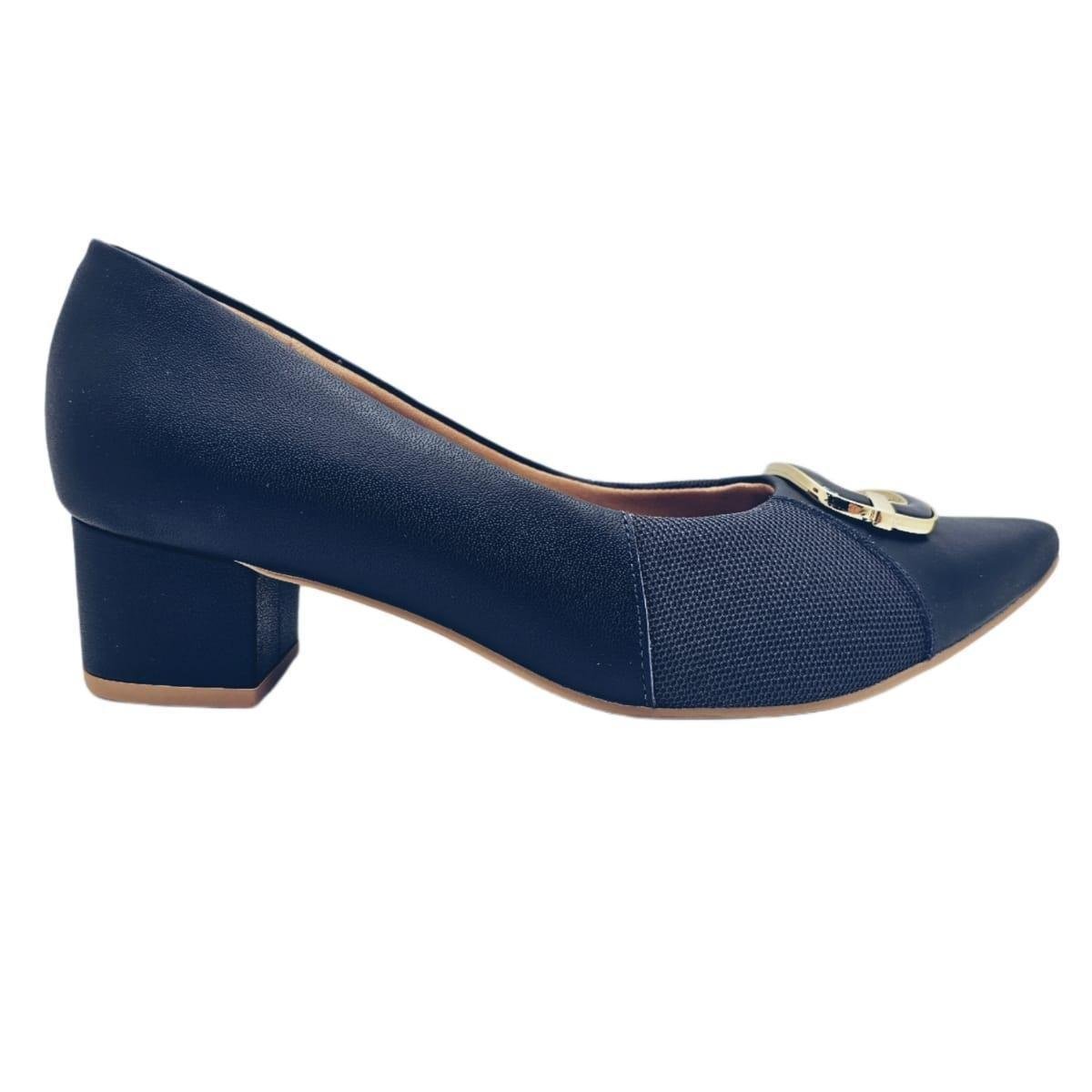 Sapato Scarpin Scarpin Usaflex Azul Marinho Tênis Feminino Sapato