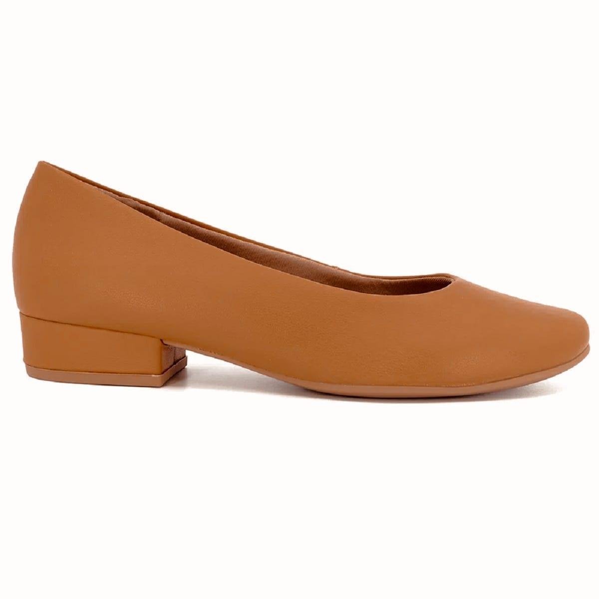 Sapato Usaflex Scarpin Couro Salto Baixo Conforto Bem Estar Menor preço em Sapato Usaflex Scarpin Couro Salto Baixo Conforto Bem Estar