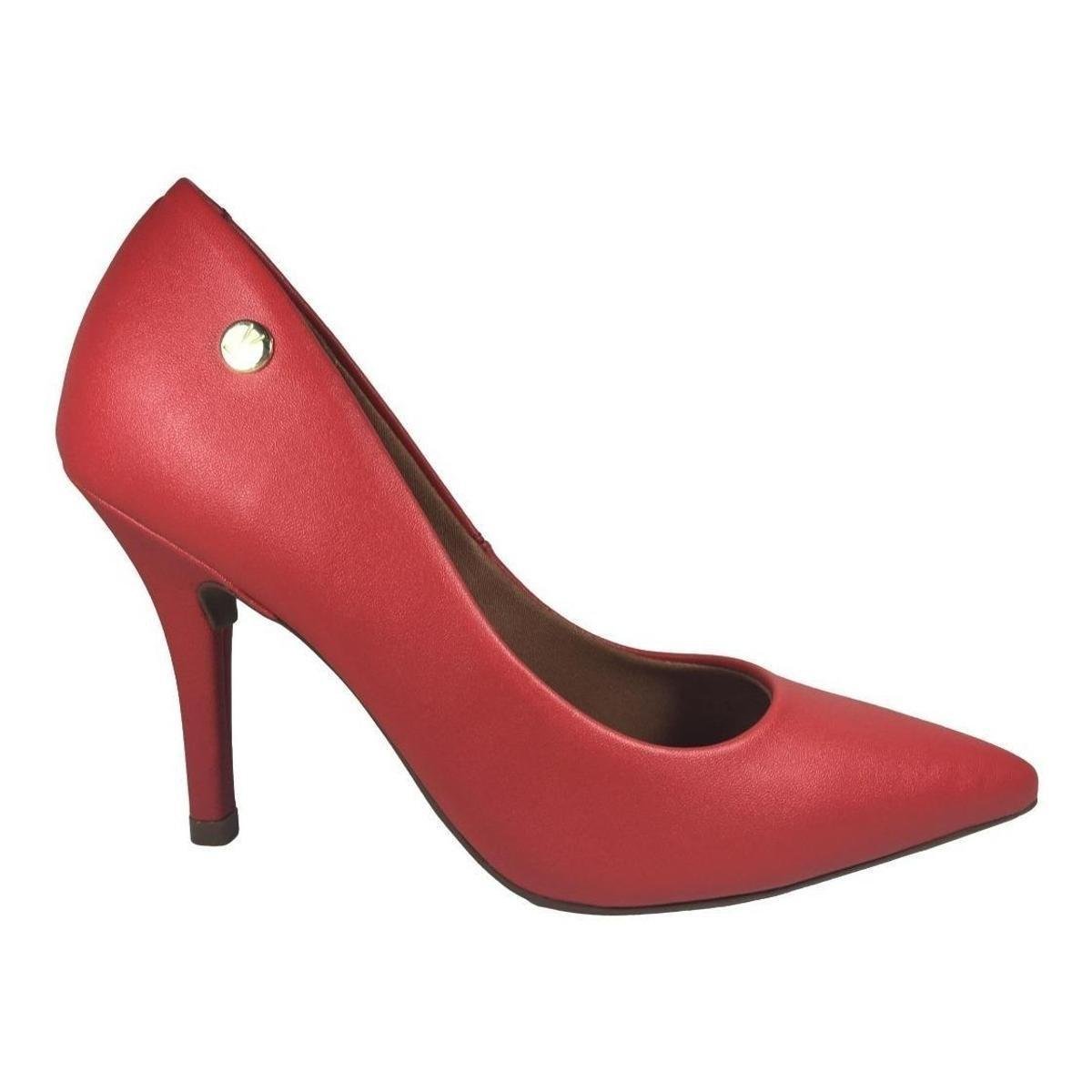 Sapato Vermelho Scarpin Feminino Vizzano Salto Alto 10 Zattini