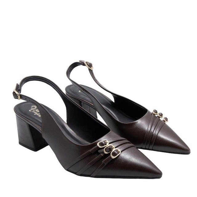 Sapato Via Comfort Marrom