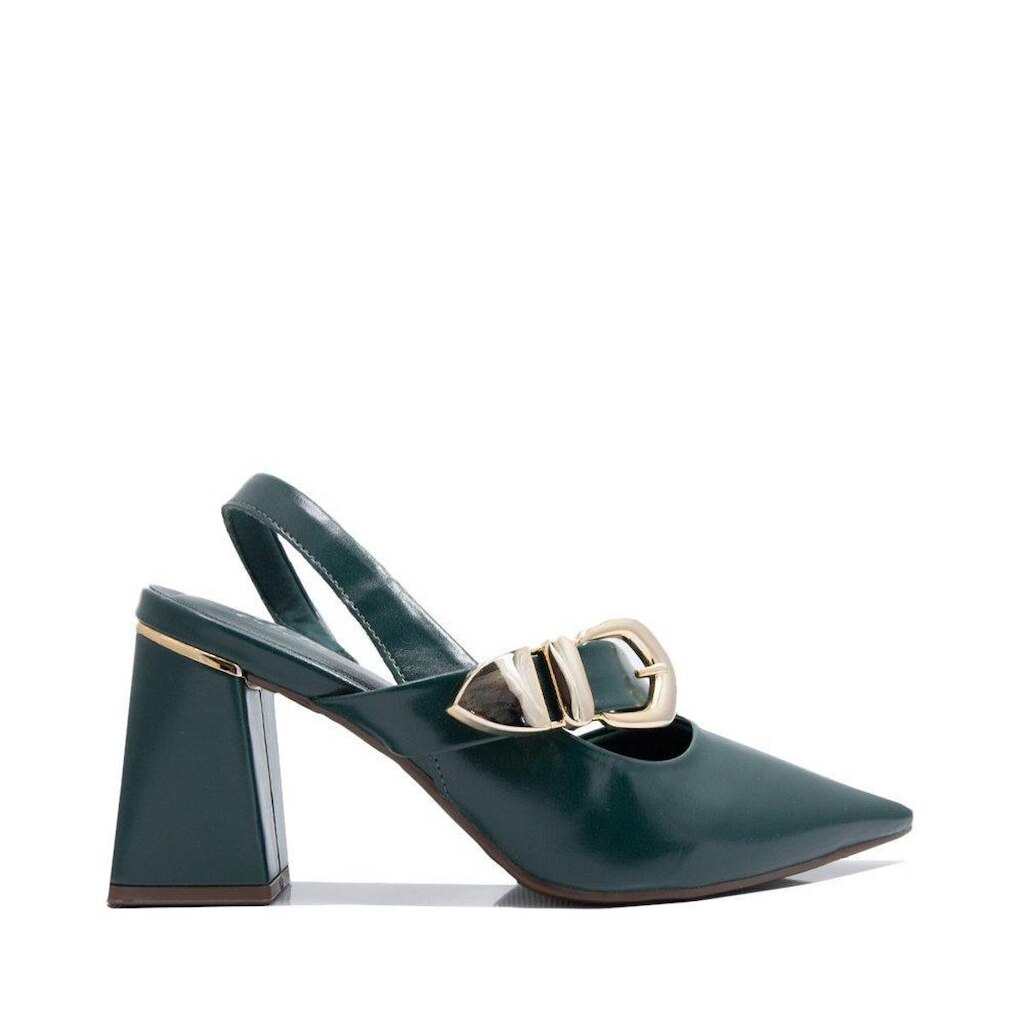 Sapato Via Comfort Sacarpin Slingback Verde