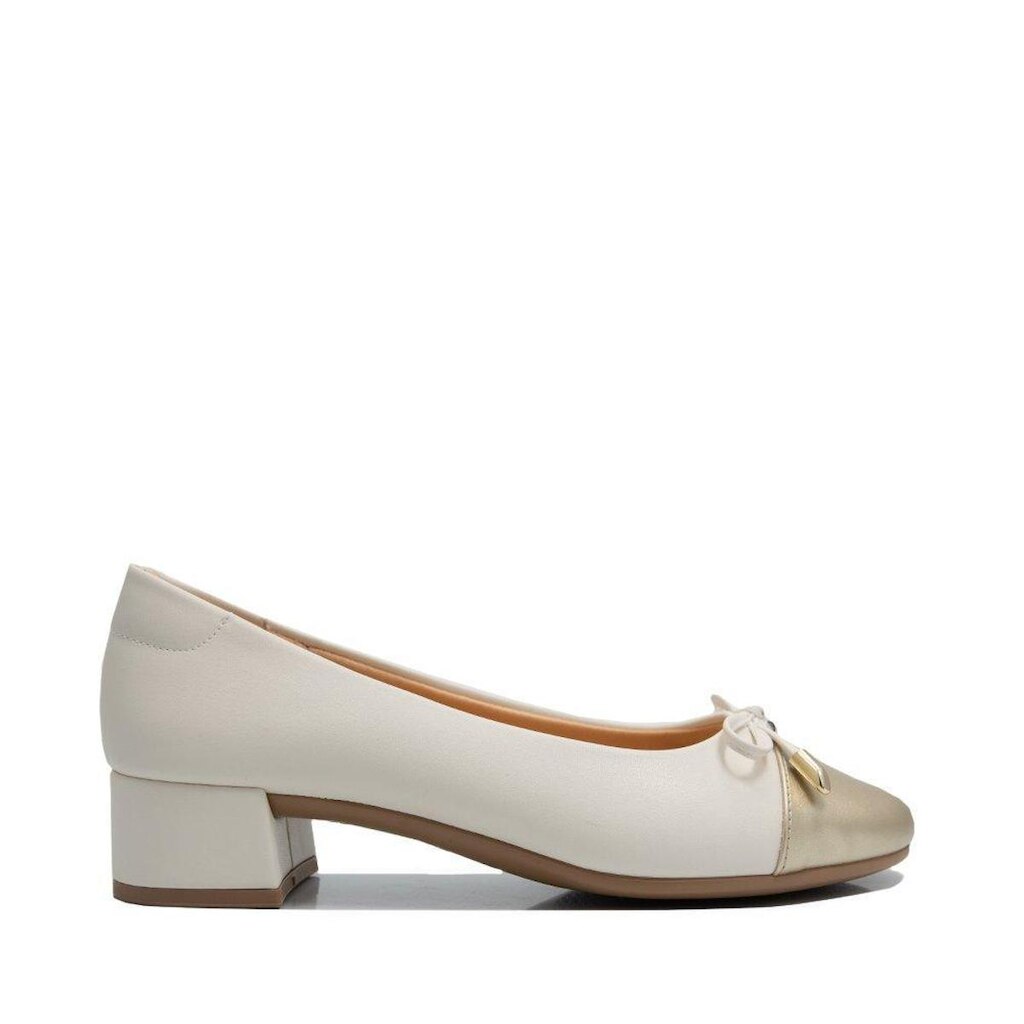 Sapato Via Comfort Salto Bloco Baixo Bico Arredondado
