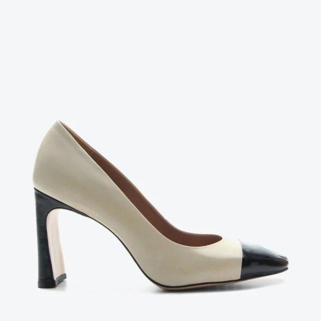 Sapato Vicenza Scarpin Cap Toe Esther Bege