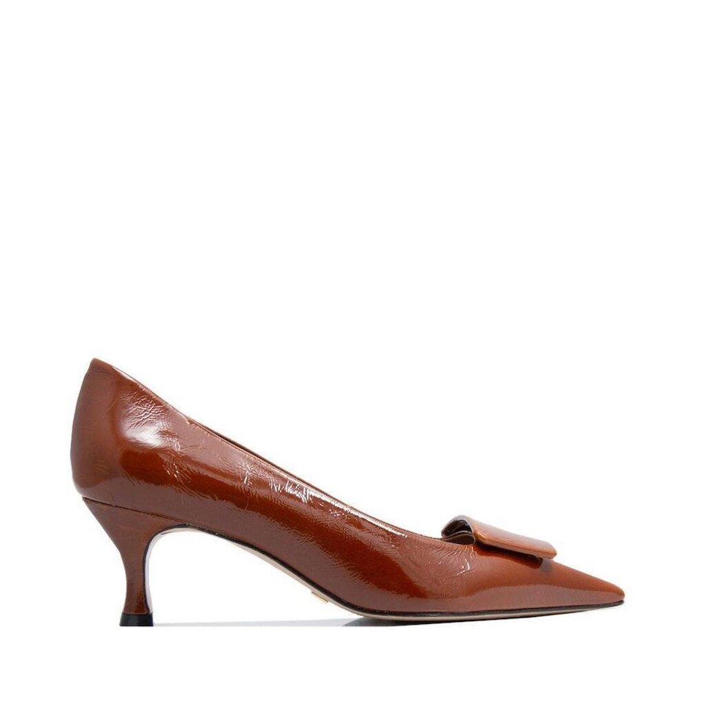Sapato Vicenza Scarpin Couro Marrom