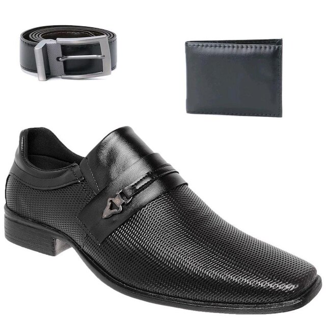 SAPATO WESTLINE ECO KIT + CARTEIRA + CINTO