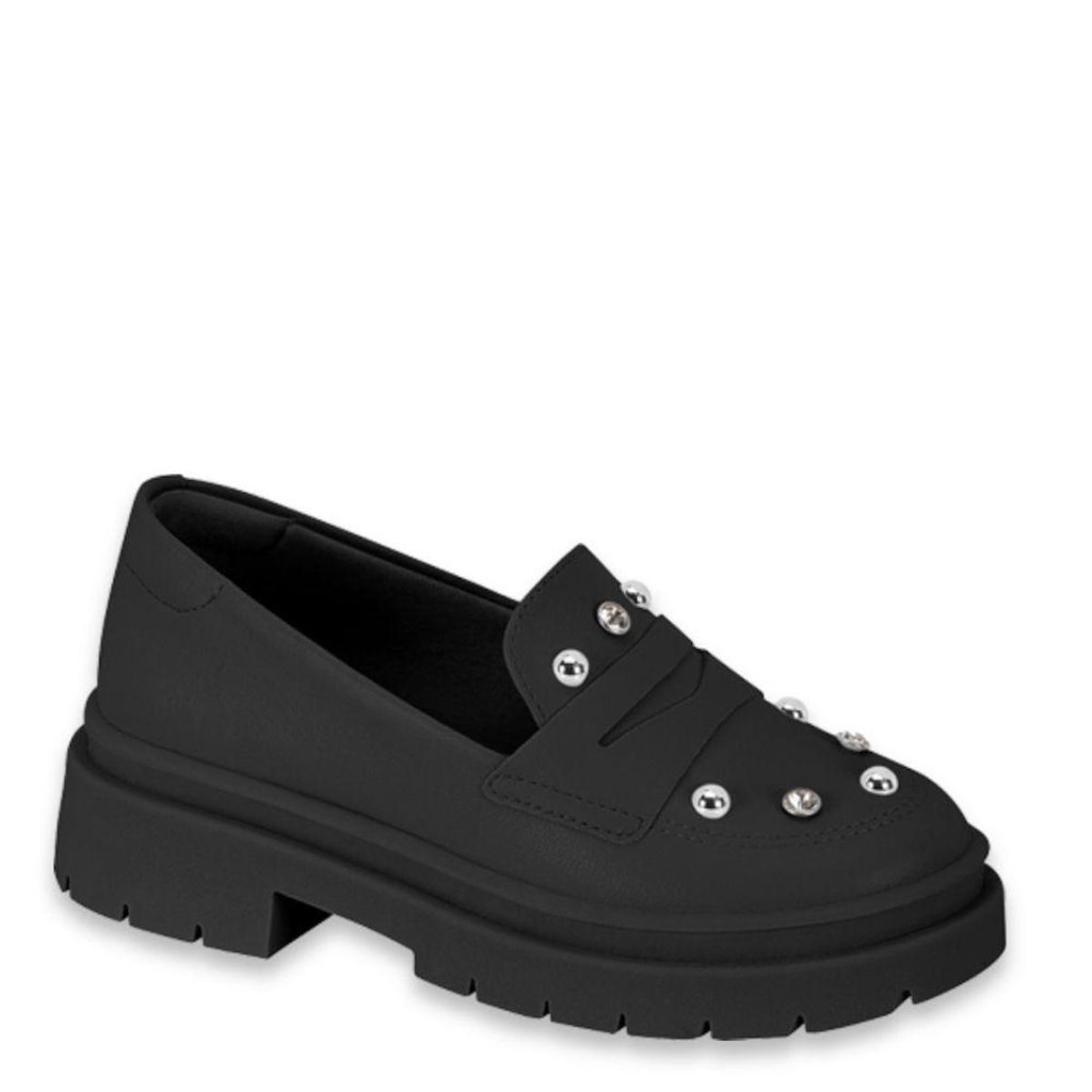 Sapatos Meninas Infantil Mocassim Loafer Moderno Confortavel - Branco Off Napa - 34