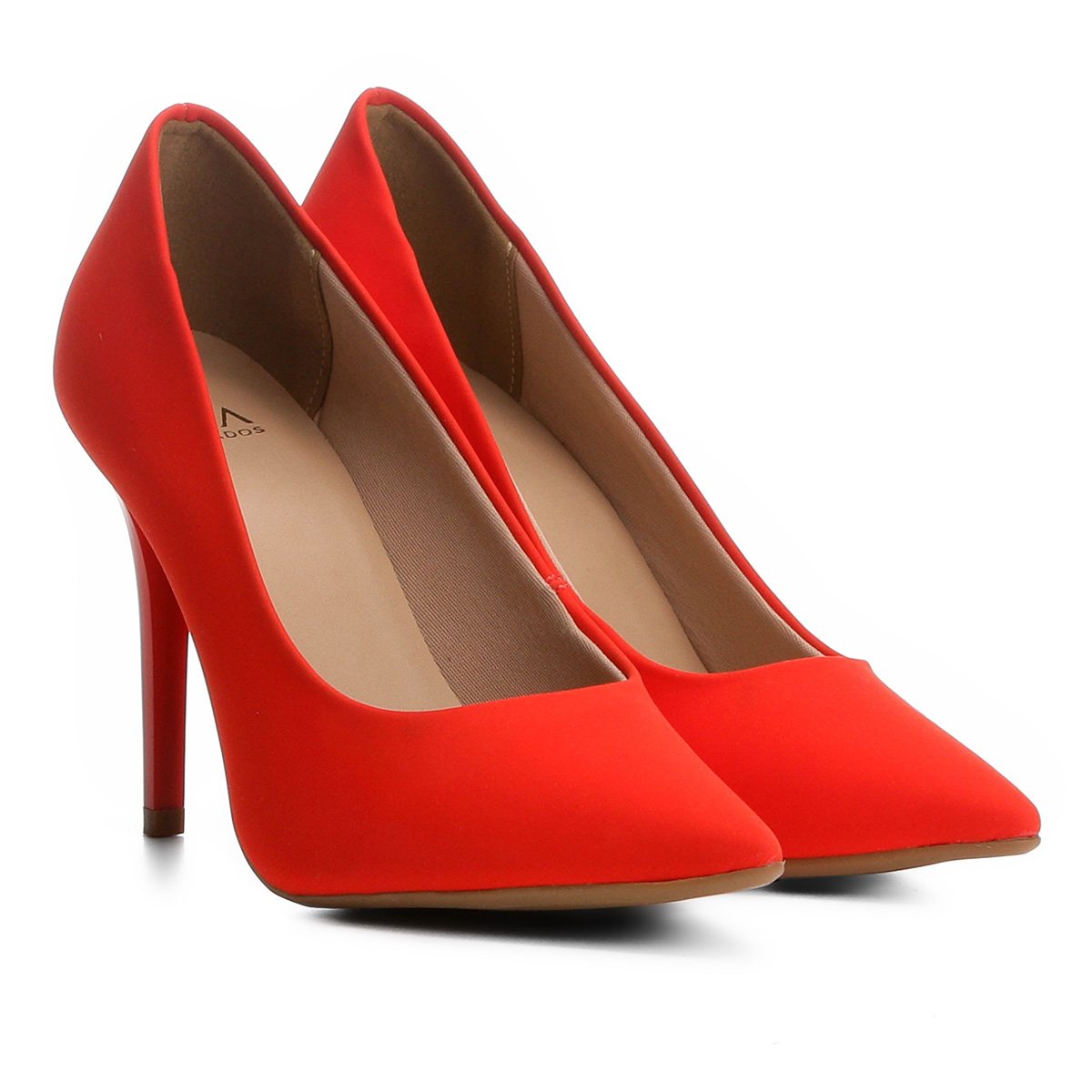 scarpin vermelho nobuck