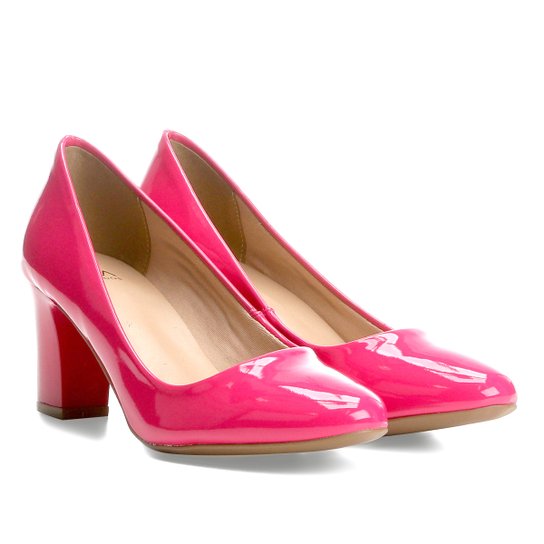 Scarpin Ala Salto Grosso - Pink