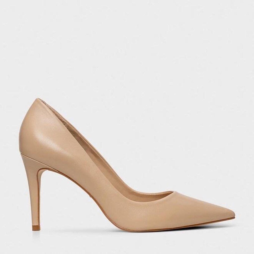 Scarpin Beatriz em Couro Ginger / Nude Carrano