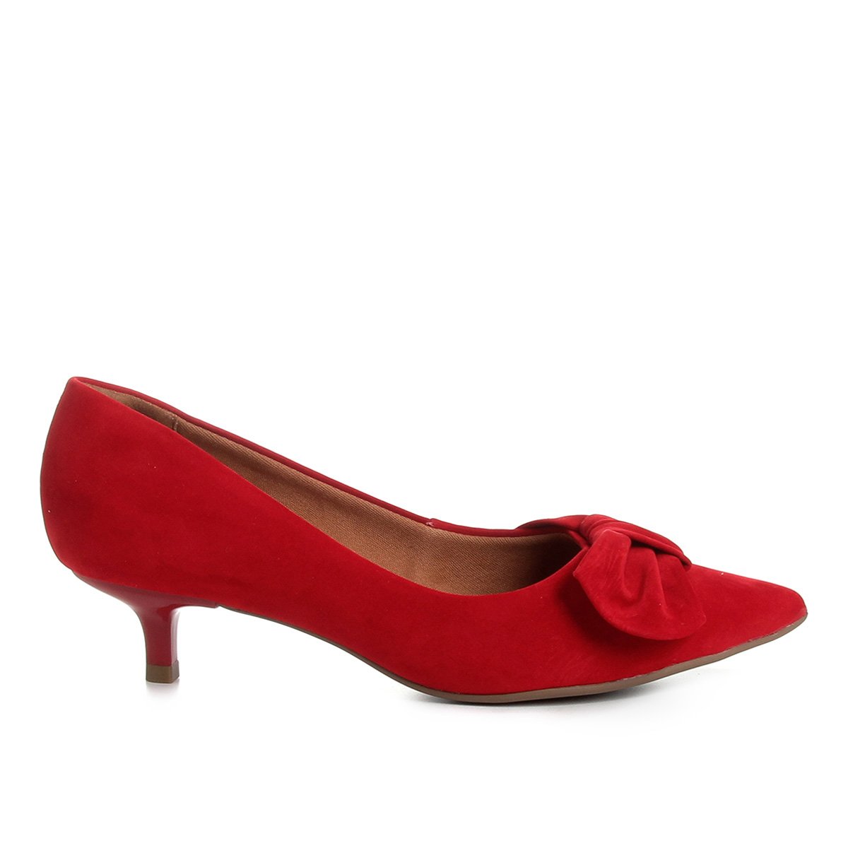 sapato vermelho salto baixo