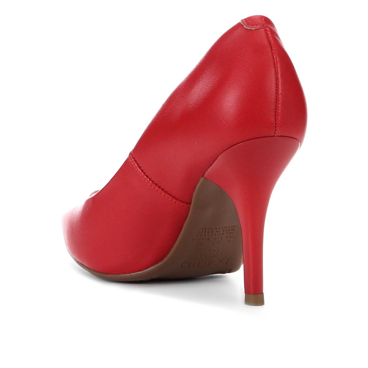 scarpin beira rio conforto vermelho